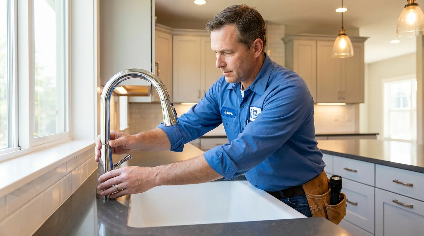 Kitchen faucet installation by Johns Plumbing LLC in Naples